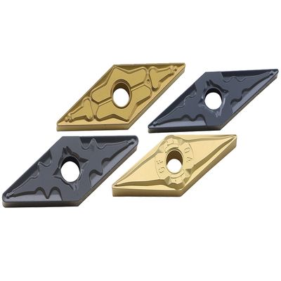 Model VNMG CNC Insert dengan alur pemutus chip sisi ganda untuk pemrosesan otomatis