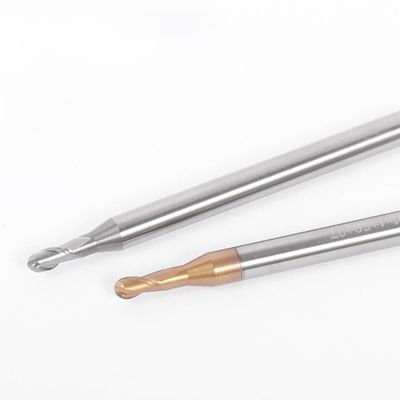 Mata End Mill Tungsten Karbida dengan Panjang Flute 2-8mm, Diameter Shank 4mm, dan Panjang Keseluruhan 50mm untuk Pengerjaan Presisi