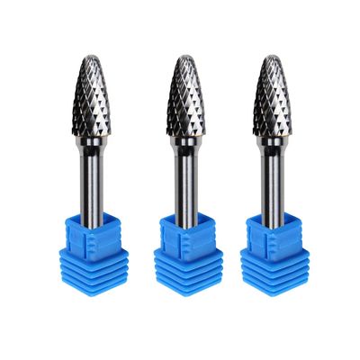 Se Oval Egg C1225 6mm Rotary Flame Shape Rotating Tungsten Carbide Burr 8mm