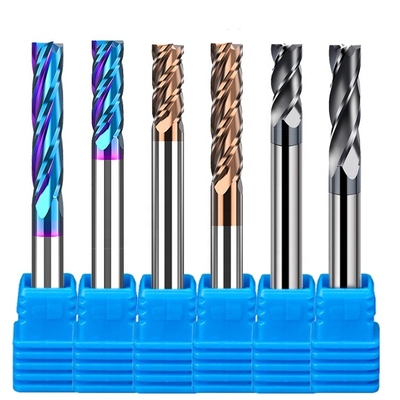 1/4 Inch CNC Solid Down Cut Brazed Tungsten Carbide End Mill Wood Roughing