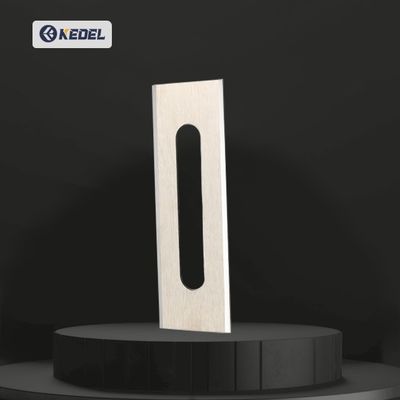 Custom Cemented Tungsten Carbide Alloy Fiber Kimia Slotting Posisi Blade Kain Film Slitting Mesin Industri Pisau