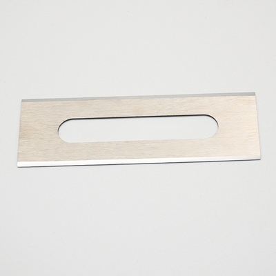 Custom Cemented Tungsten Carbide Alloy Fiber Kimia Slotting Posisi Blade Kain Film Slitting Mesin Industri Pisau