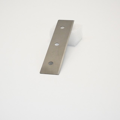 Custom Cemented Tungsten Carbide Alloy Tiga Lubang Slitter Serat Kimia Blade Film Kain Slitting Mesin Mesin Industri Pisau