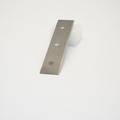 Custom Cemented Tungsten Carbide Alloy Tiga Lubang Slitter Serat Kimia Blade Film Kain Slitting Mesin Mesin Industri Pisau