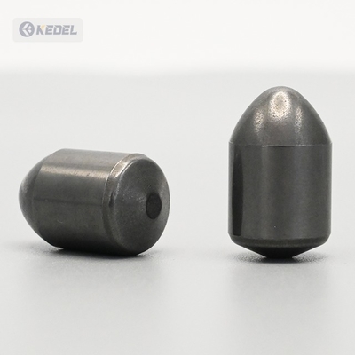 YG8 YG11C Kelas Hitam Custom Cemented Tungsten Karbida Alloy Silinder Elliptical Tombol Gigi untuk Bore Oil Bit