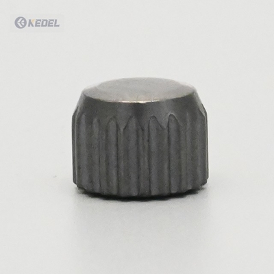 Custom Cemented Tungsten Carbide Alloy Top Cylindrical Chamfered Cylindrical alur tombol gigi untuk industri minyak dan gas