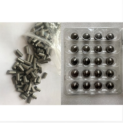 Tombol Gigi Chamfer Atas Silinder Paduan Tungsten Carbide Semen Kustom untuk Mata Bor YG8 YG9 YG11 YG13