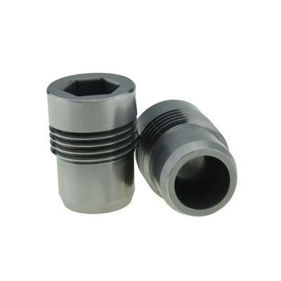 Nozel Tungsten Karbida YG8 Diameter Pori 12.7mm untuk Mata Bor PDC dengan Porositas A02 dan Warna Hitam