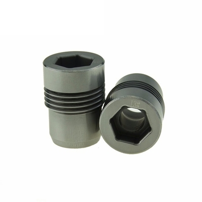 Nozel Tungsten Karbida YG8 Diameter Pori 12.7mm untuk Mata Bor PDC dengan Porositas A02 dan Warna Hitam