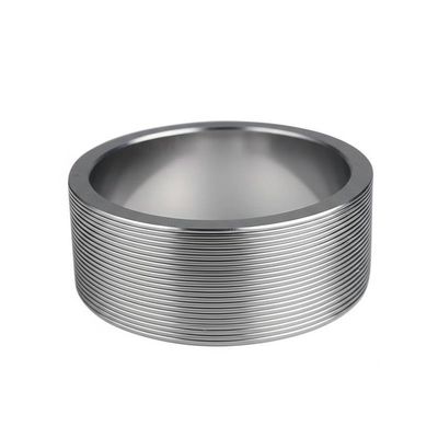 8mm Tungsten Carbide Roll Rings Ribbed Surface untuk Kawat Kecepatan Tinggi