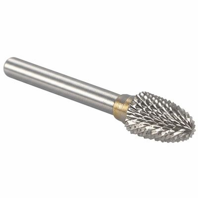 Mesin Ball Bearing Rotary Tungsten Carbide Burr Cone Bentuk Pohon Ketahanan Aus