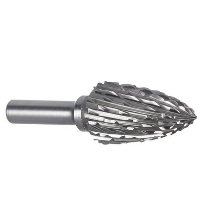 Mesin Bantalan Bola Karbida Rotary Burr Cone Bentuk Pohon Ketahanan Aus