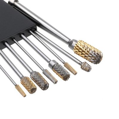 Poros Fleksibel Panjang 1/4 Shank Set Rotary Carbide Rotary Burr Tipe F Sf