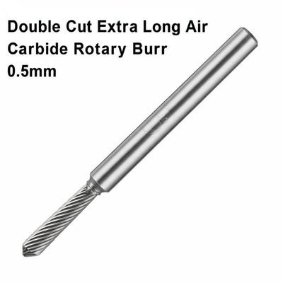 Double Cut Extra Long Air Tools Carbide Rotary Burr 0.5mm