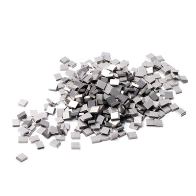 Tungsten Carbide Customized Brazed Tips dengan Kekerasan YG8 Resistensi Kompresi dan Bentuk persegi untuk Pemotongan Batu