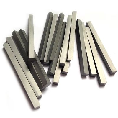 Strip Karbida Tungsten YG8 YG9C yang disesuaikan dengan ketahanan haus tinggi dan permukaan mengkilap untuk produk paduan keras yang diproses