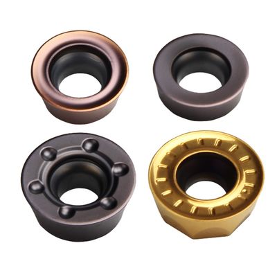 RDMT CNC Insert tahan lama dengan sudut 7° dan toleransi ±0,08-±0,18 untuk pemesinan presisi