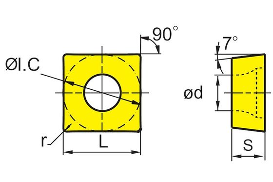 Sisipan CNC Karbida Model SNMG dengan Sudut 0° dan Toleransi ±0.08-±0.18 untuk Pengerjaan Diameter 4.76mm-7.94mm