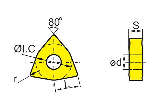 Performa tinggi WNMG CNC Insert dengan Lapisan PVD untuk Peralatan Presisi di Industri Elektronik