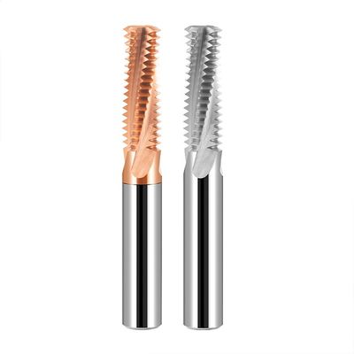65° Full-thread Tungsten Carbide End Mill untuk M2 sampai M48 Threading dengan desain single-tooth