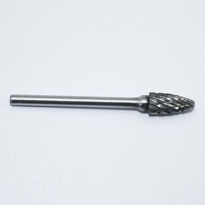 10 Piece of Bright Uncoated Tungsten Carbide Rotary Burr for Stainless Steel with 1/8" 3mm Shank