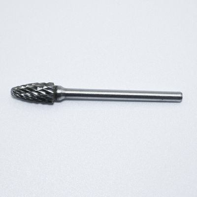 10 Piece of Bright Uncoated Tungsten Carbide Rotary Burr for Stainless Steel with 1/8" 3mm Shank