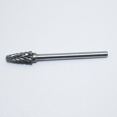 3mm Tipe L High Precision Bright Uncoated Carbide Rotary Burr untuk Mesin Logam