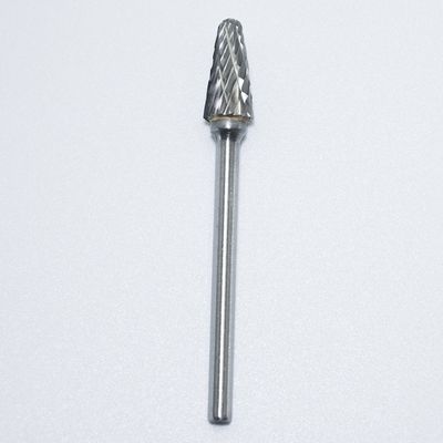 3mm Tipe L High Precision Bright Uncoated Carbide Rotary Burr untuk Mesin Logam