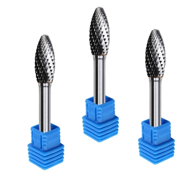Sf5 Carbide Rotary Burr Type Nail Drill Bit Rotary Files Untuk Logam 1/4 Deburring Grinde