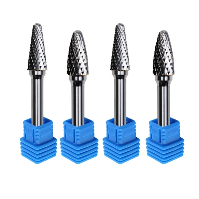 Tampilan 3mm M6 Bor G Jenis Tungsten Carbide Rotary File Ukiran Burr