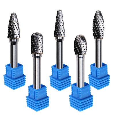 3mm 6mm Tungsten Steel Yg8 Carbide Rotary Burr Untuk Pemotong Cekung Bola Kayu