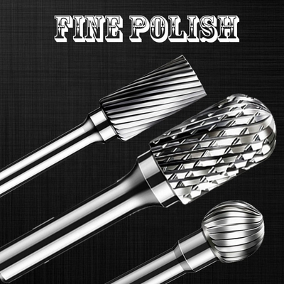 3mm 6mm Tungsten Steel Yg8 Carbide Rotary Burr Untuk Pemotong Cekung Bola Kayu