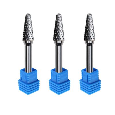Single Double Cut Tungsten Carbide Rotary Bits 3mm Wood Sphere Concave Cutter