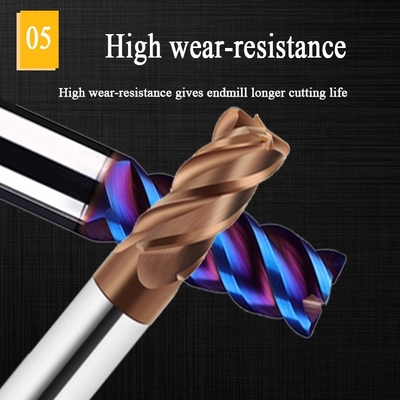 4 Suling Tungsten Carbide End Mill