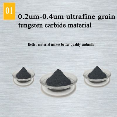 Tungsten Solid Carbide Coated 3mm 8mm 4 Flute Carbide End Mill Untuk Cnc