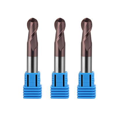 CNC Tungsten Carbide End Mill 2mm 12mm 6mm 200mm 6 Ballnose Ball Nose Pemotong Penggilingan