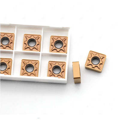 Mesin Bubut CNC Alat Pemotong Karbida Semen SNMG120404 Sisipan Finishing Baja