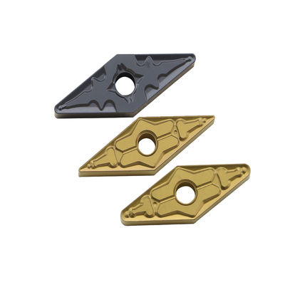 Pemotongan Cepat VNMG1604 Sisipan Karbida Pembalikan Eksternal CNC Untuk Pemesinan Baja