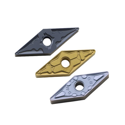 Pemotongan Cepat VNMG1604 Sisipan Karbida Pembalikan Eksternal CNC Untuk Pemesinan Baja